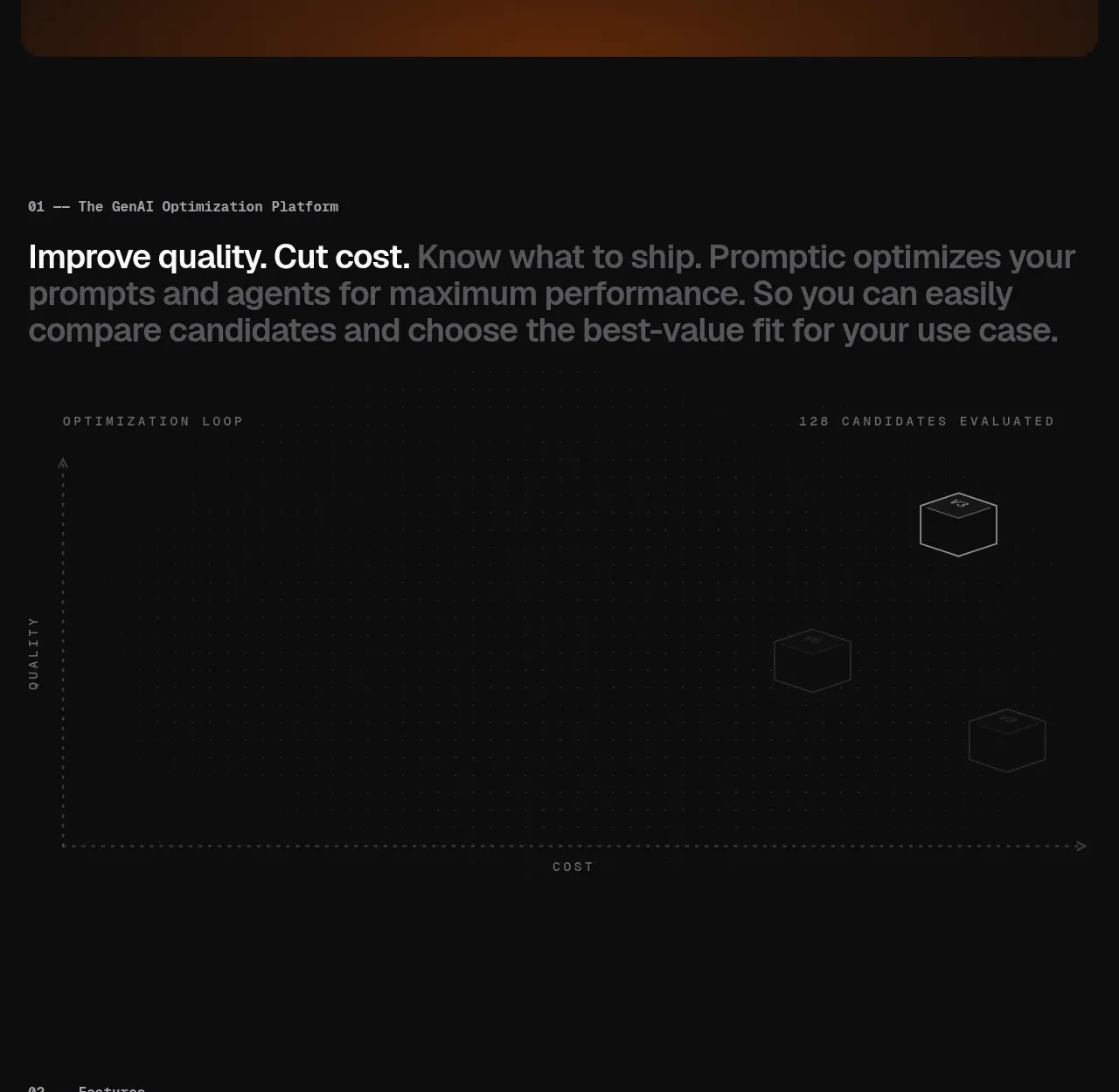 Promptic hero component