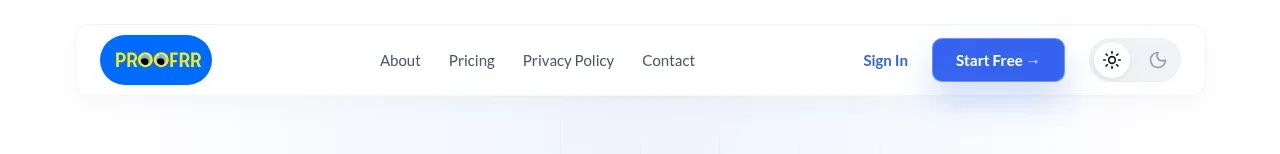 Proofrr navigation component
