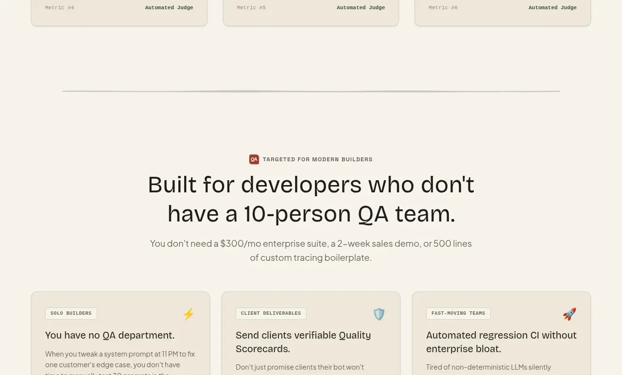 QAgent feature grid component