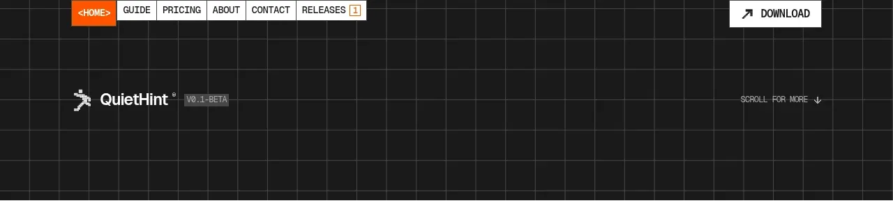QuietHint® navigation component