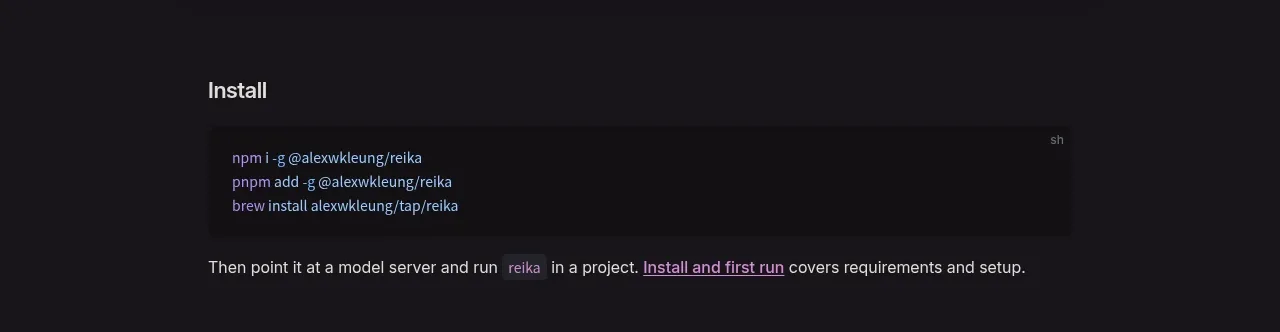 Reika feature grid component