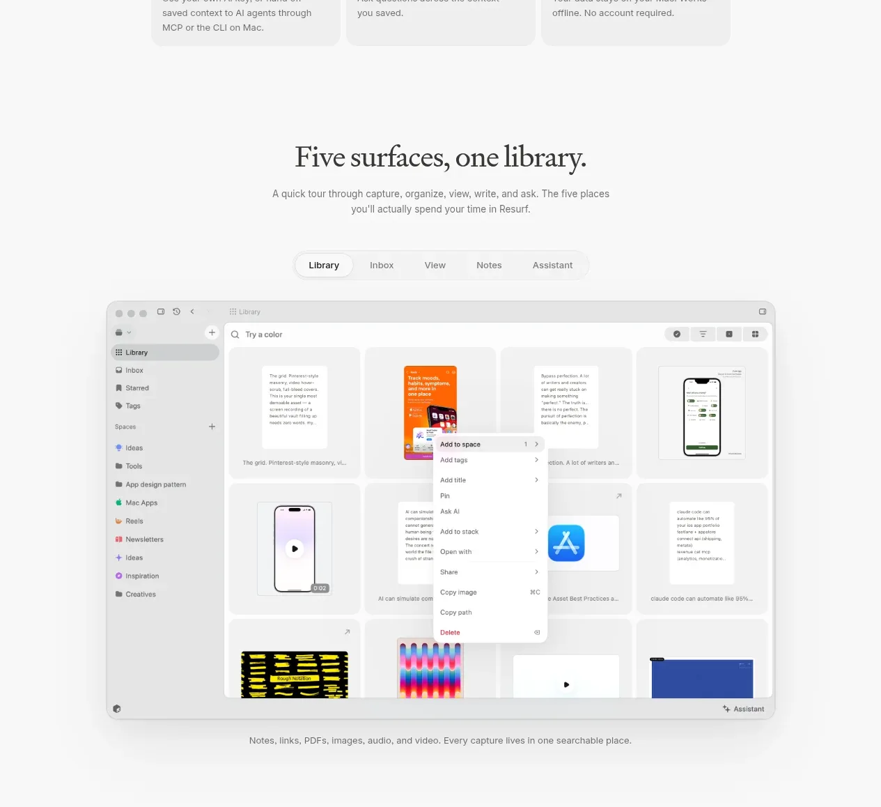 Resurf tabs & steps component