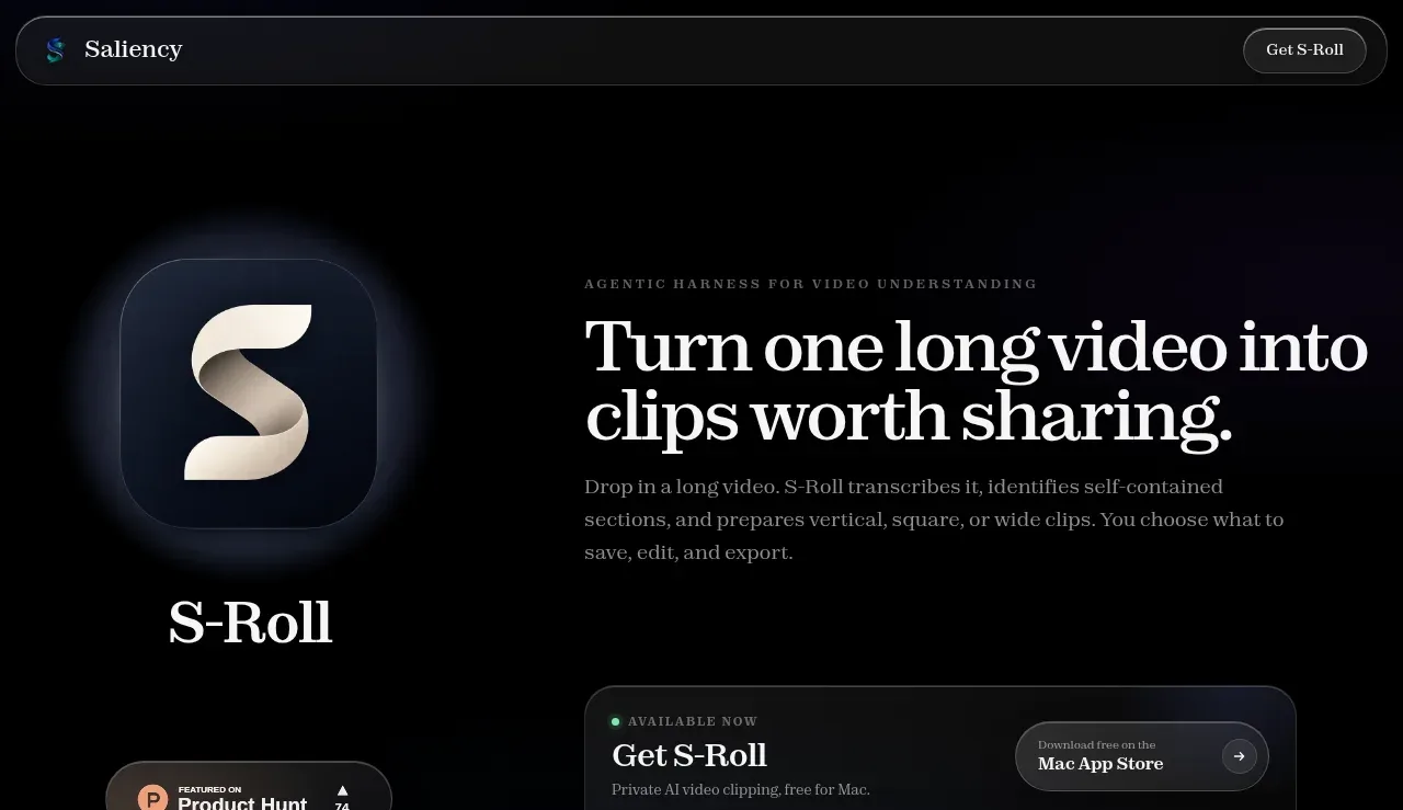 S-Roll hero component