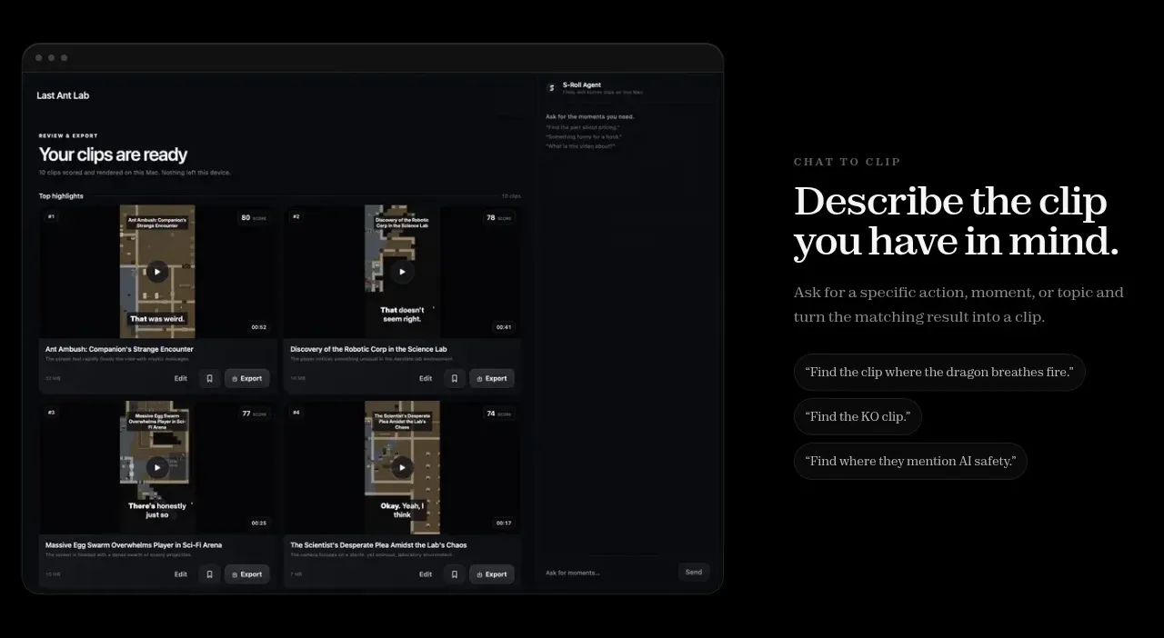 S-Roll feature grid component