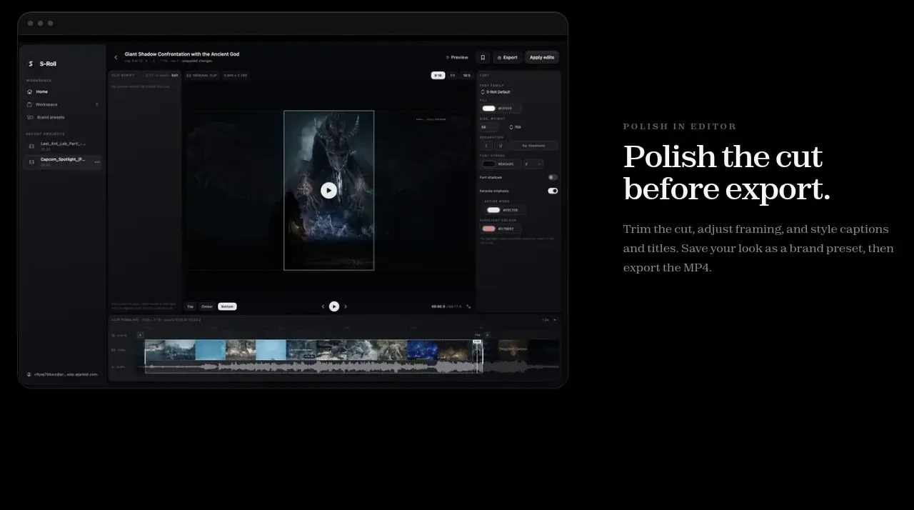 S-Roll feature grid component