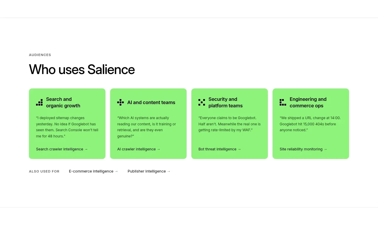 Salience card component