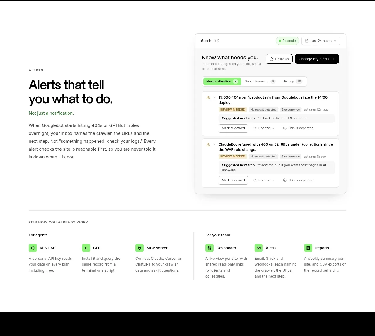 Salience feature grid component
