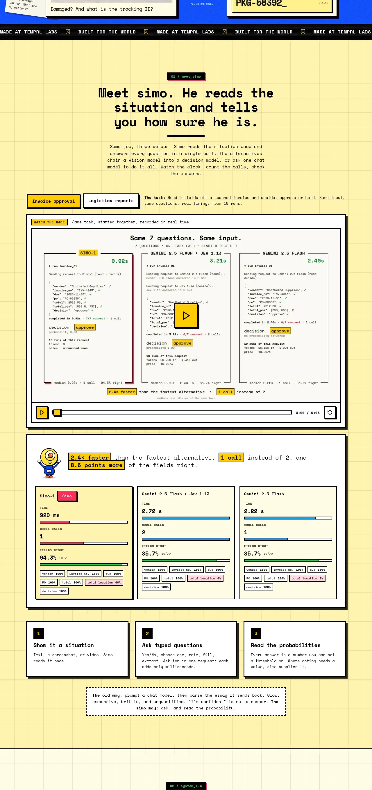 Simo feature grid component