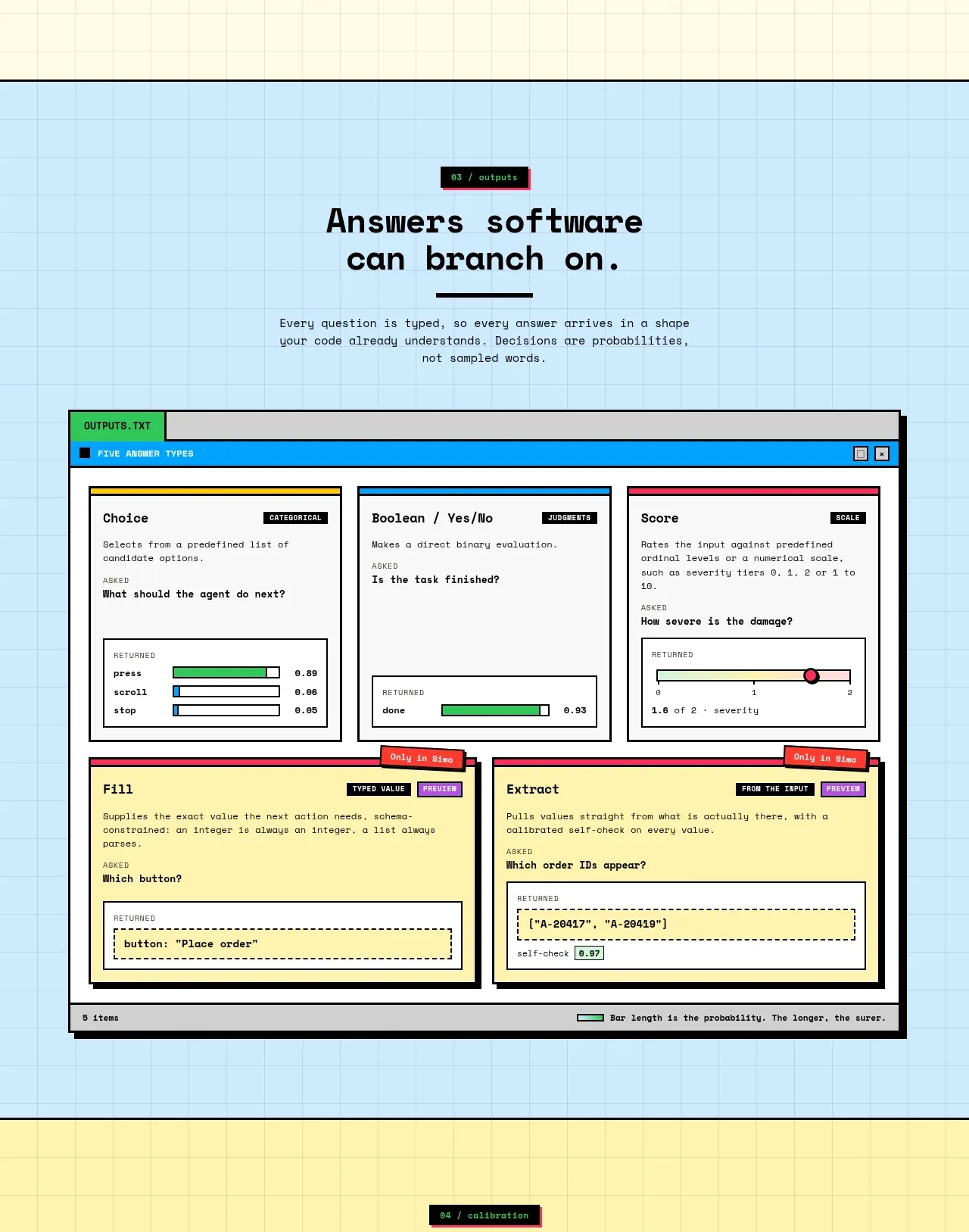 Simo feature grid component