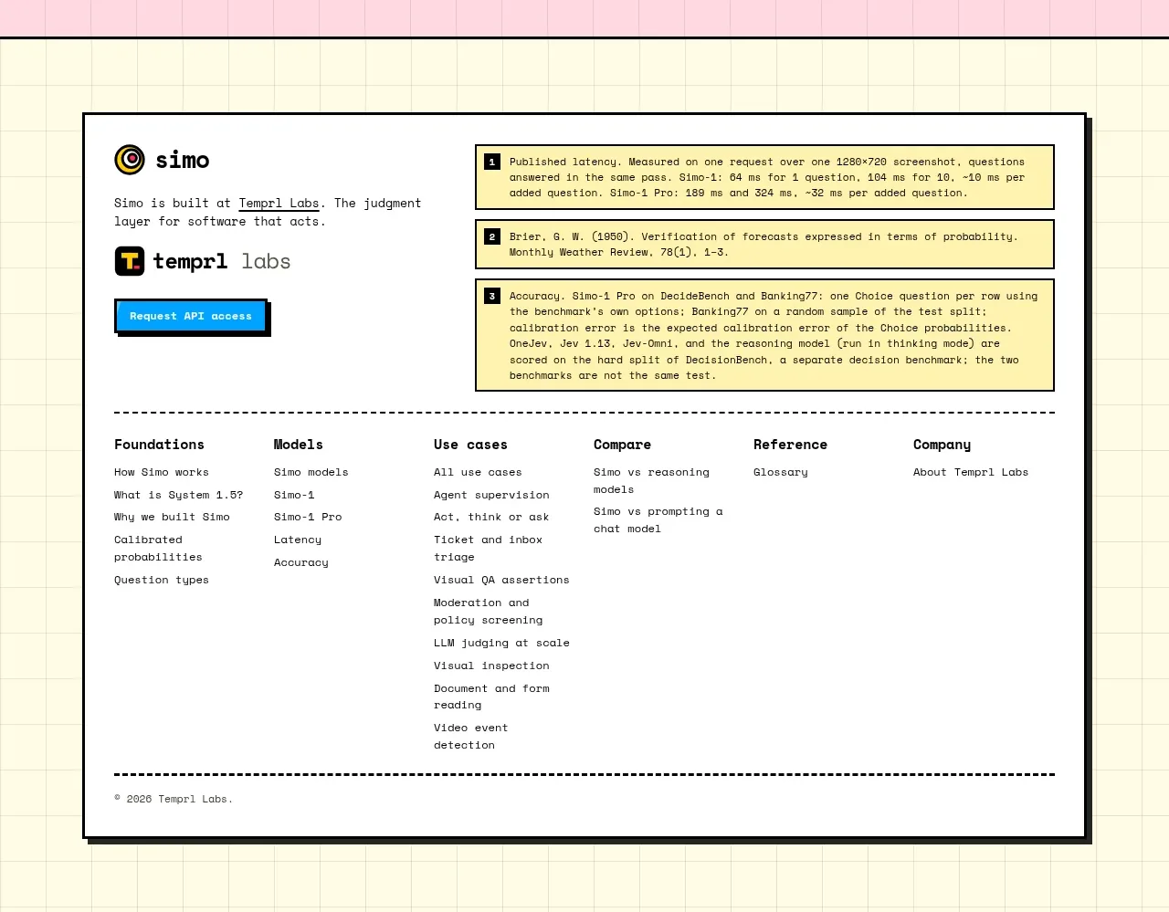 Simo footer component