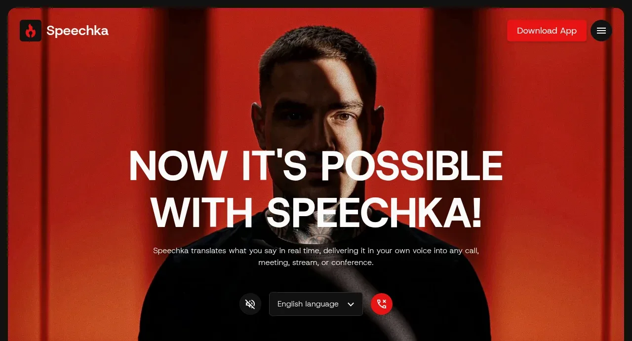 Speechka hero component