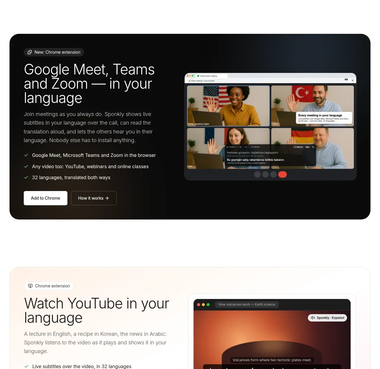 Sponkly feature grid component