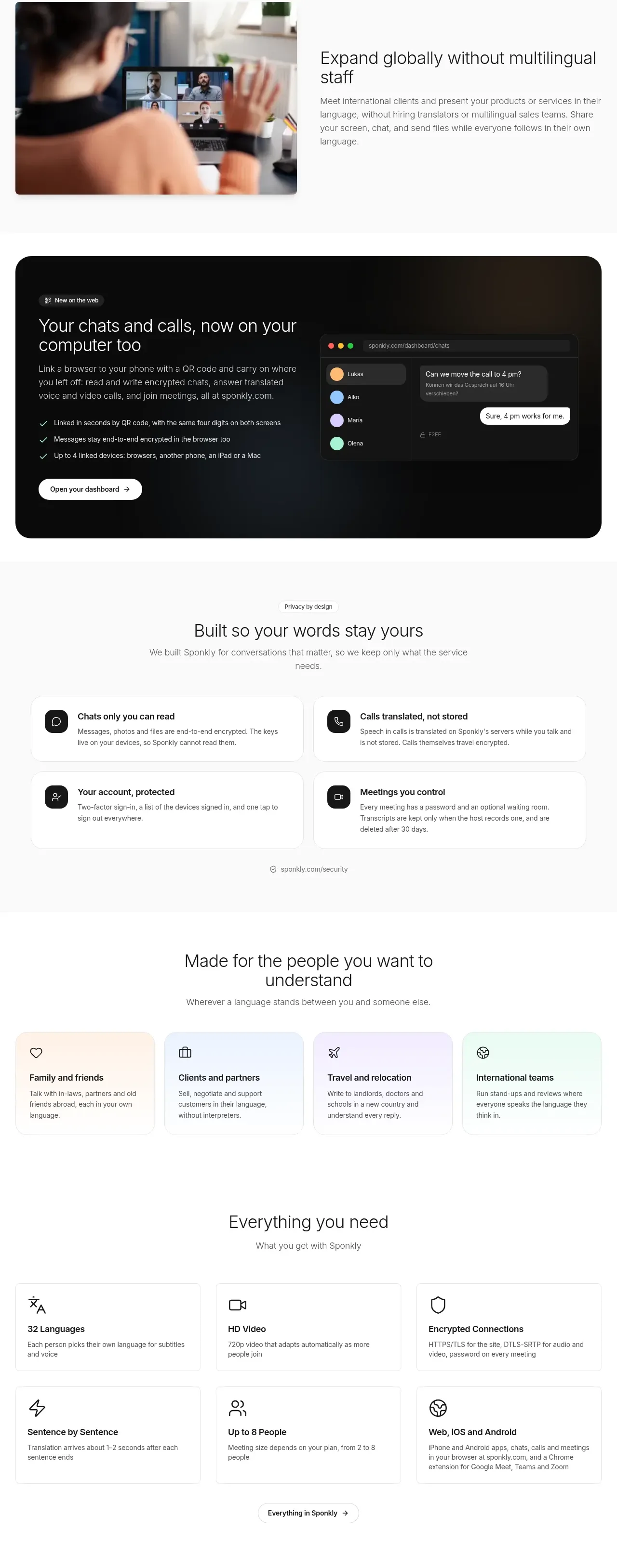 Sponkly feature grid component