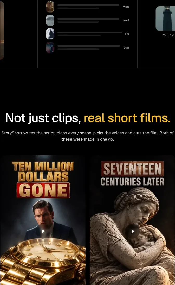 storyshort.ai gallery component