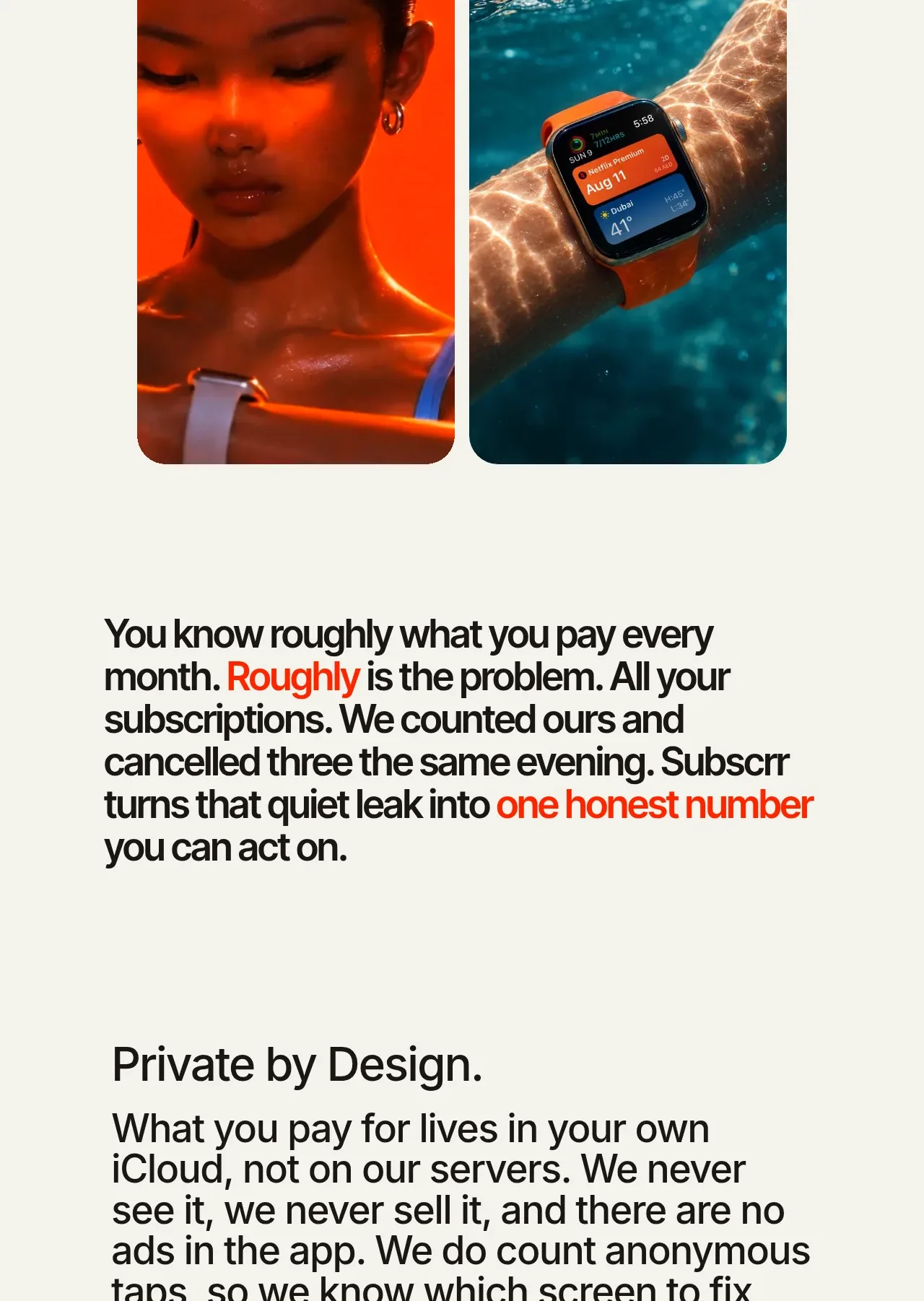 Subscrr gallery component