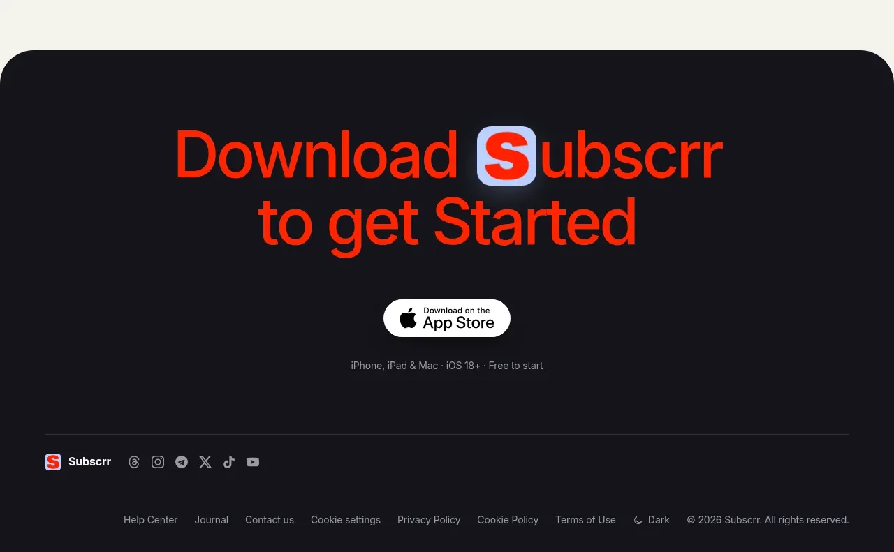 Subscrr faq component