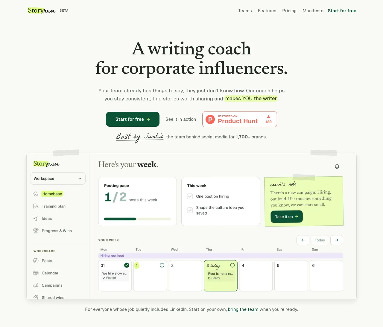 thestory.run hero component