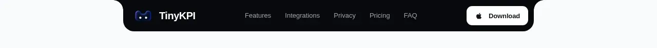 TinyKPI navigation component