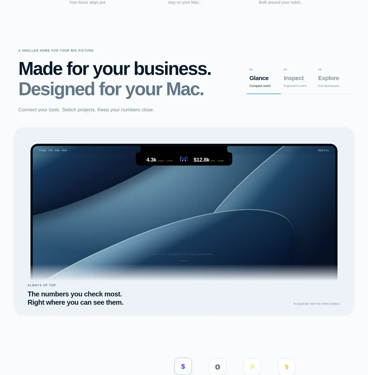TinyKPI card component