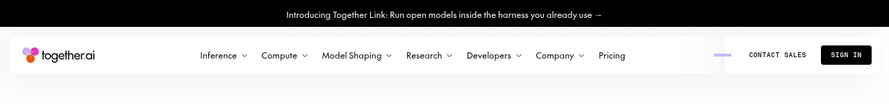 Together Link navigation component