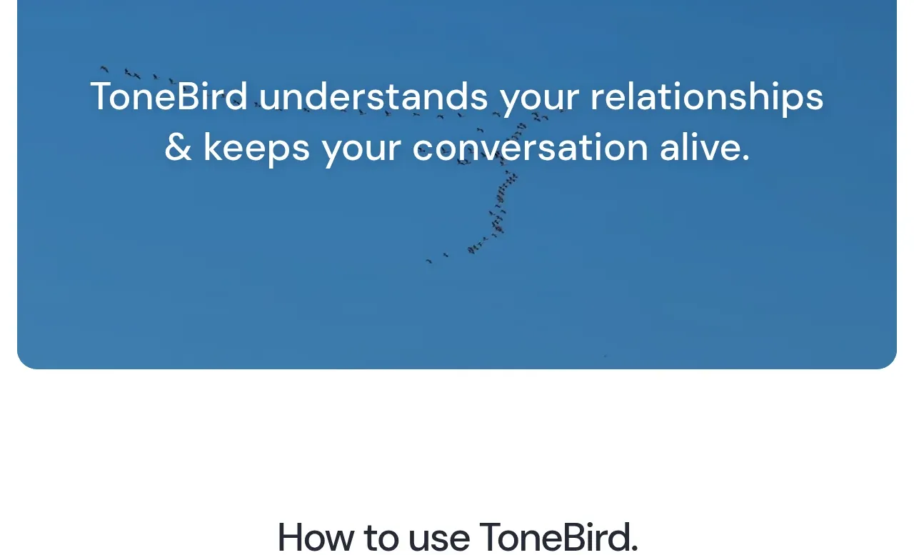 ToneBird banner component