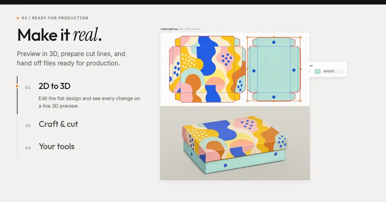 UseIt Studio feature grid component