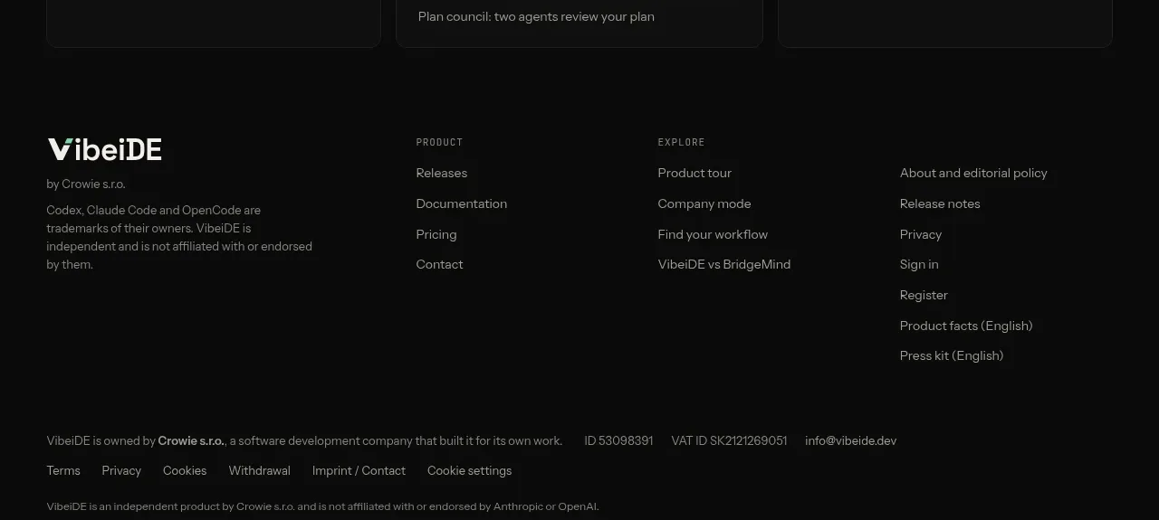 VibeiDE card component