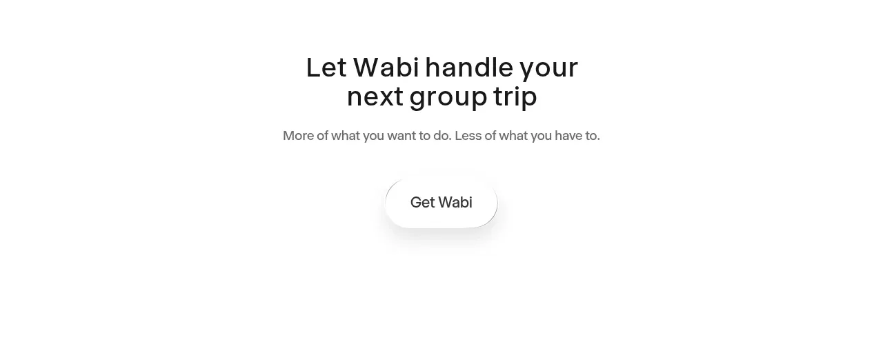 Wabi call to action component