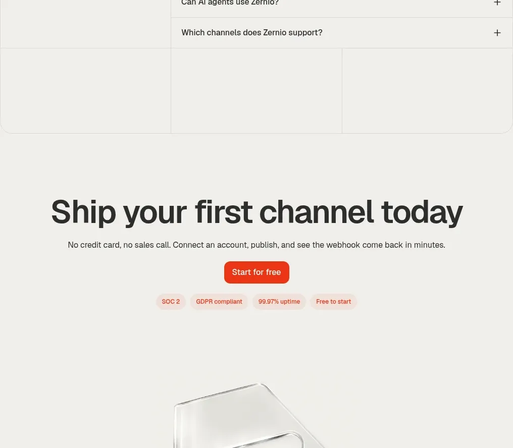 Zernio faq component