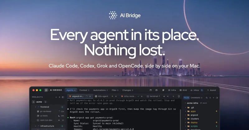 AI Bridge · OG images · Gradient · Dark screenshot