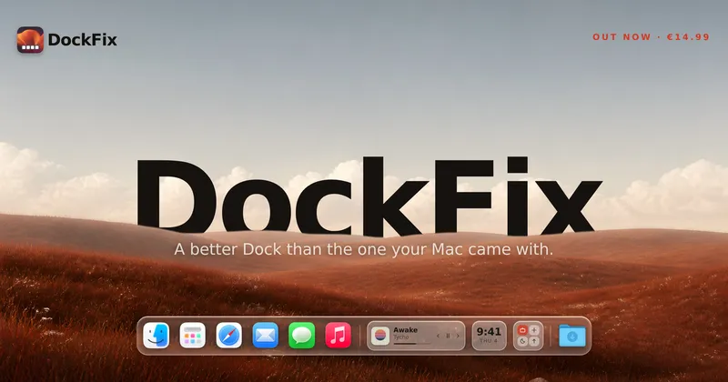 DockFix 5.0 · OG images · Minimal · Editorial screenshot