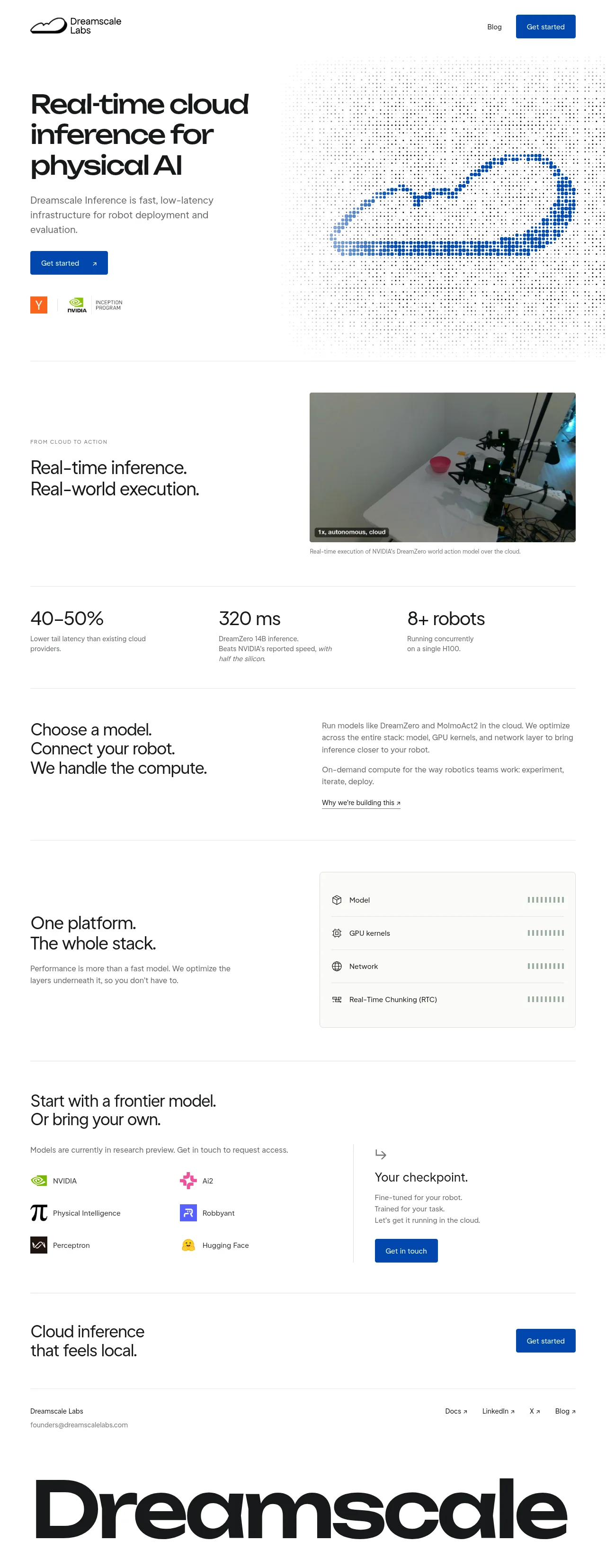 Dreamscale Labs · Landing page · Minimal · Editorial screenshot