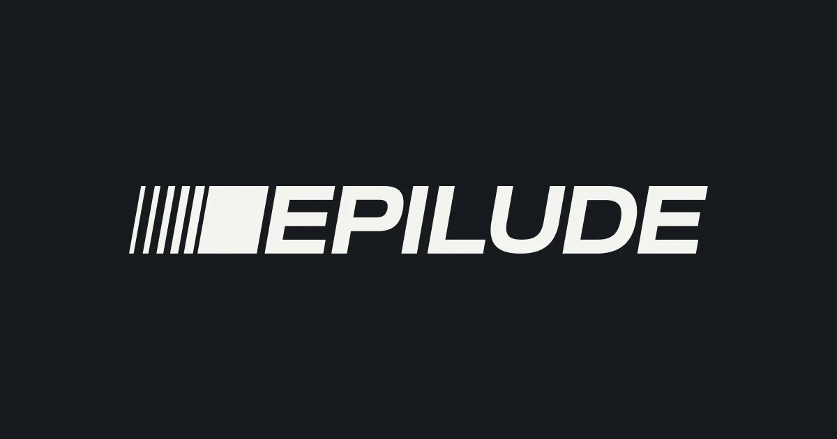 Epilude Notetaker · OG images · Minimal · Dark · Monochrome screenshot
