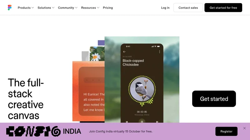 Figma Agent · Landing page · Minimal · Editorial screenshot
