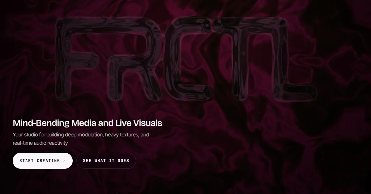 FRCTL · OG images · Dark · Gradient screenshot