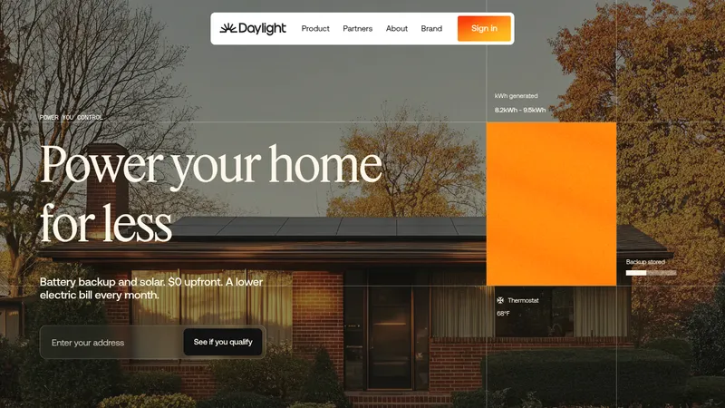 godaylight.com · Landing page · Editorial · Gradient · Minimal screenshot