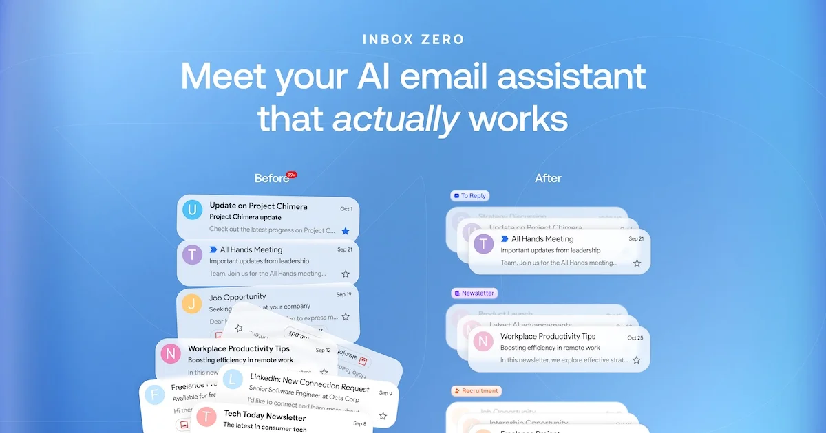 Inbox Zero · OG images · Gradient · Playful screenshot