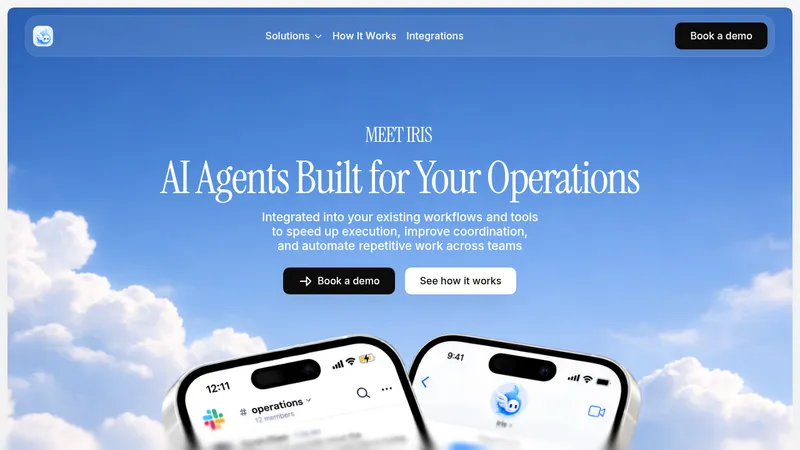 Iris · Landing page · Editorial · Bento · Minimal screenshot