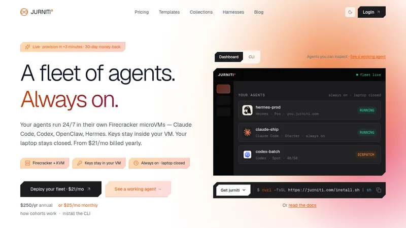 jurniti · Landing page · Minimal · Editorial · Corporate screenshot
