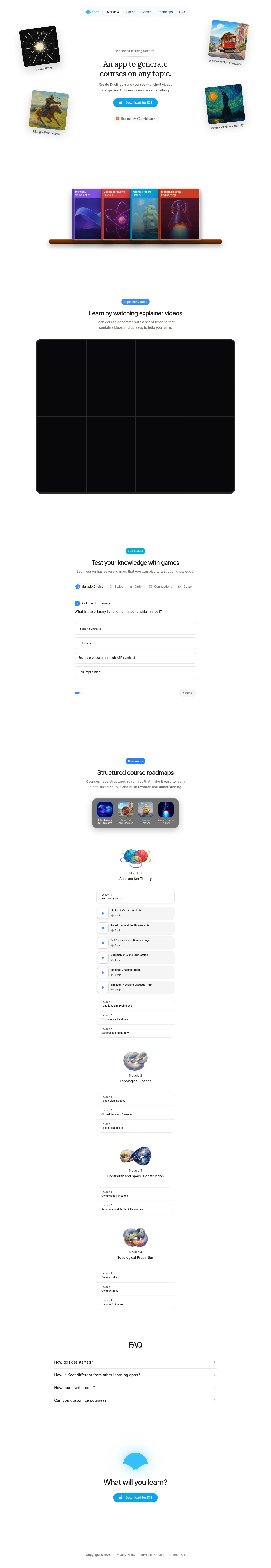 Keet · Landing page · Minimal · Illustrated · Editorial screenshot
