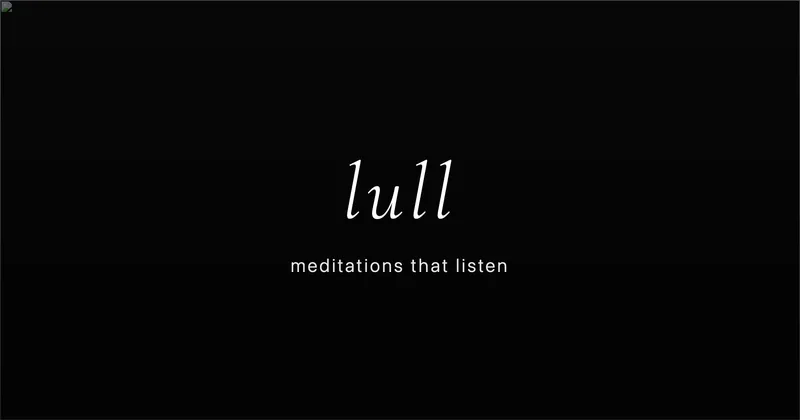 Lull · OG images · Minimal · Monochrome · Editorial screenshot