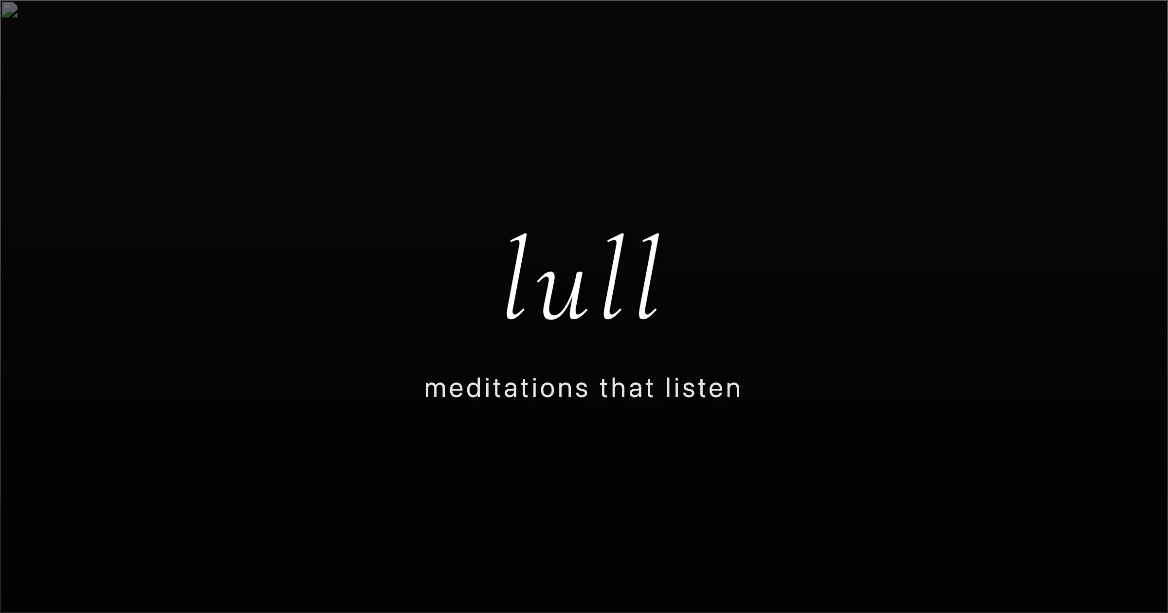 Lull · OG images · Minimal · Monochrome · Editorial screenshot
