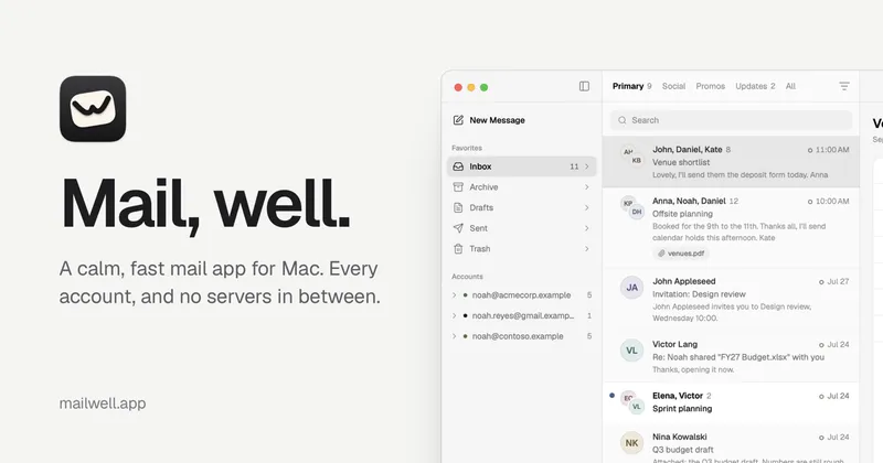 Mailwell · OG images · Dark · Minimal screenshot