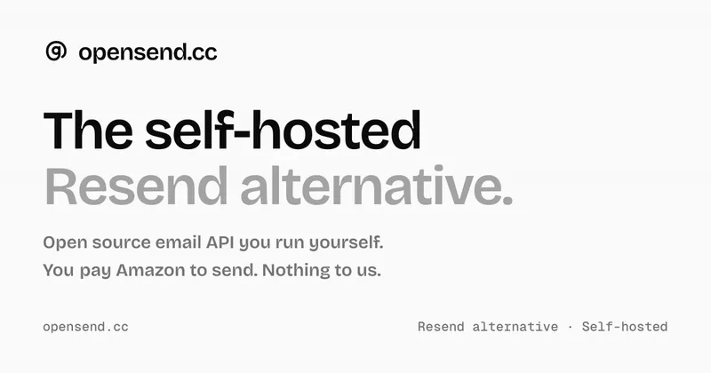 opensend.cc · OG images · Minimal · Editorial screenshot