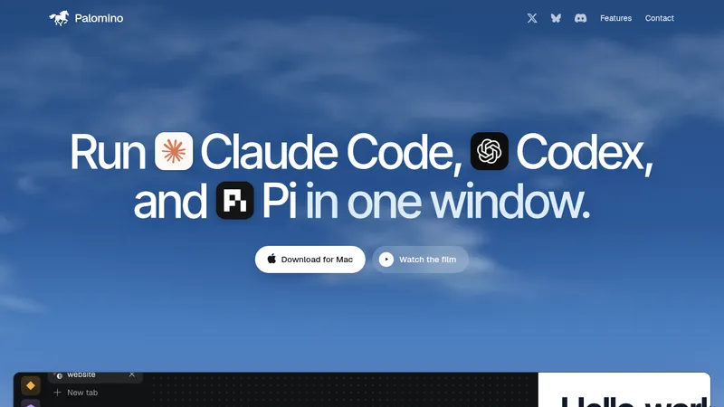 Palomino · Landing page · Gradient · Bento · Minimal screenshot