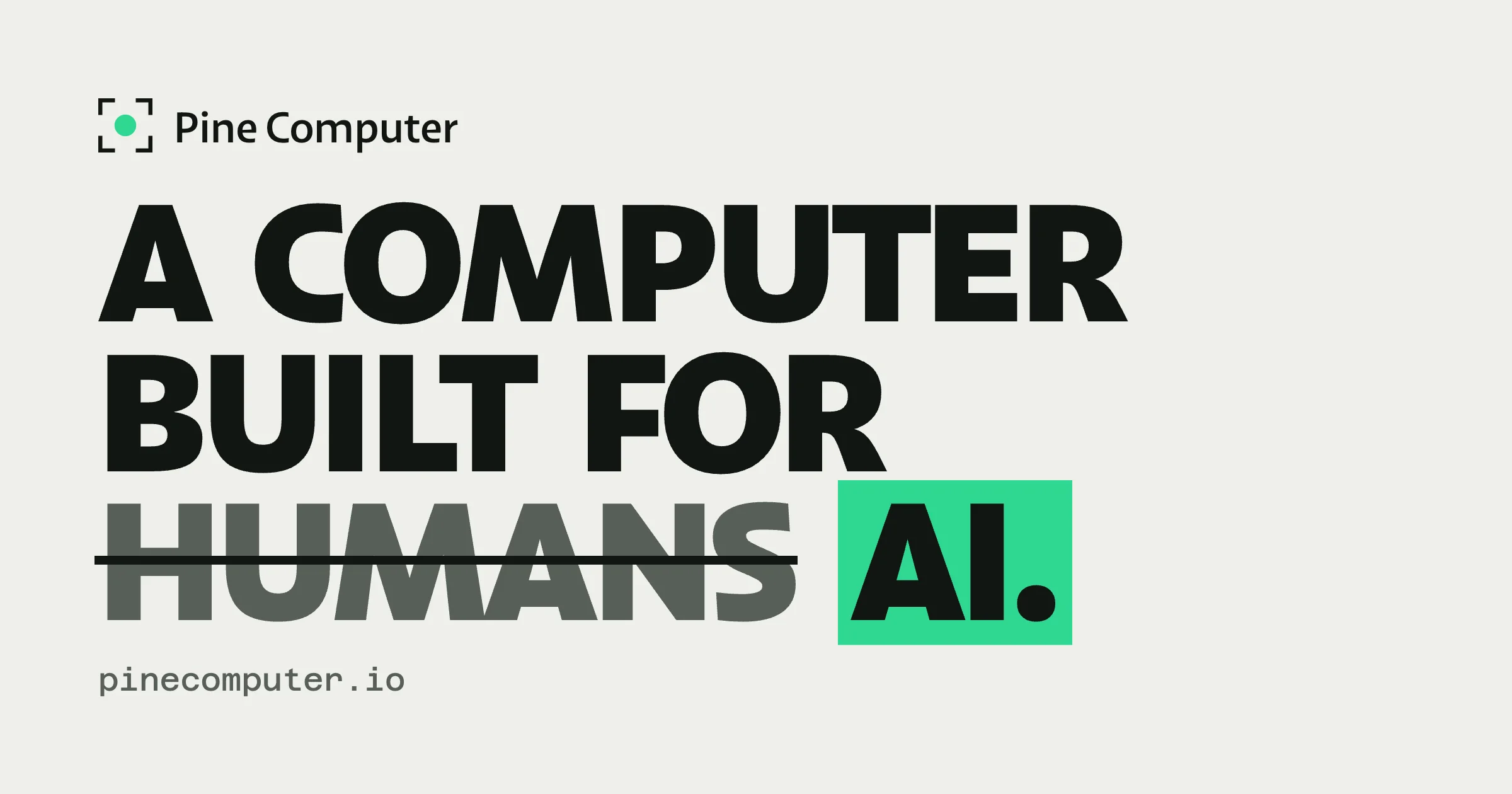 Pine Computer · OG images · Brutalist · Minimal screenshot