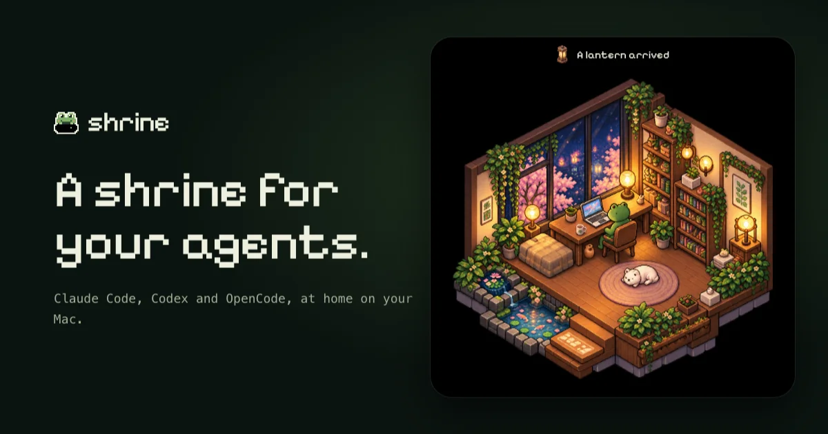 Shrine · OG images · Dark · Retro · Illustrated screenshot