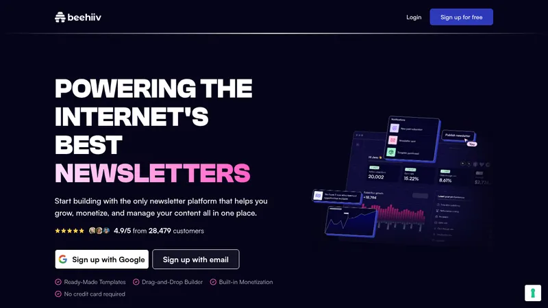 beehiiv website